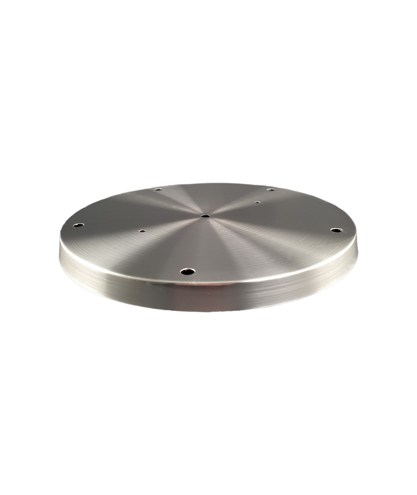 300mm Brushed Chrome 6Entry Ceiling Plate Modern Lighting Fixture